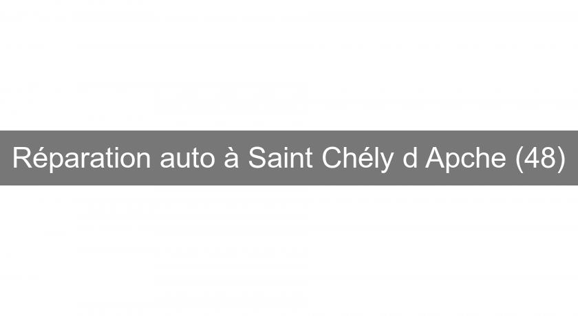 Réparation auto à Saint Chély d'Apche (48)