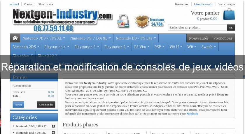 Réparation et modification de consoles de jeux vidéos Réparation et modification de consoles de jeux vidéos