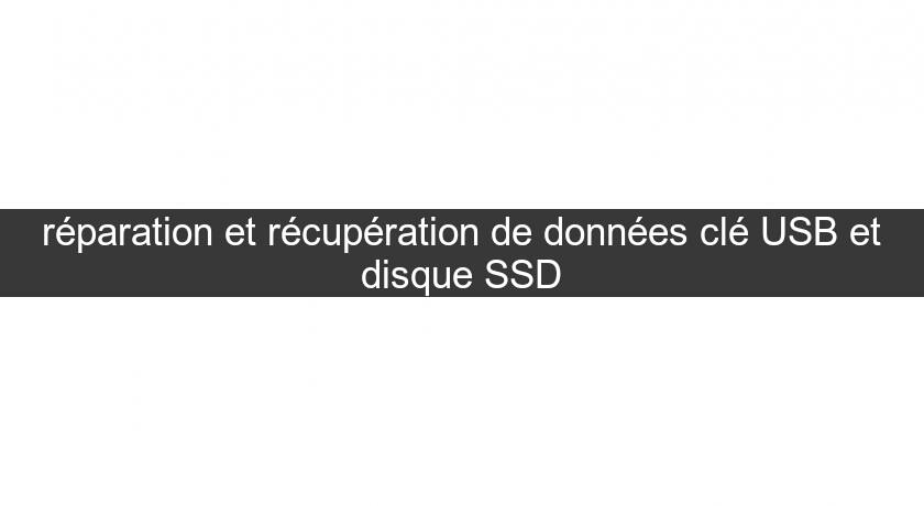 réparation et récupération de données clé USB et disque SSD