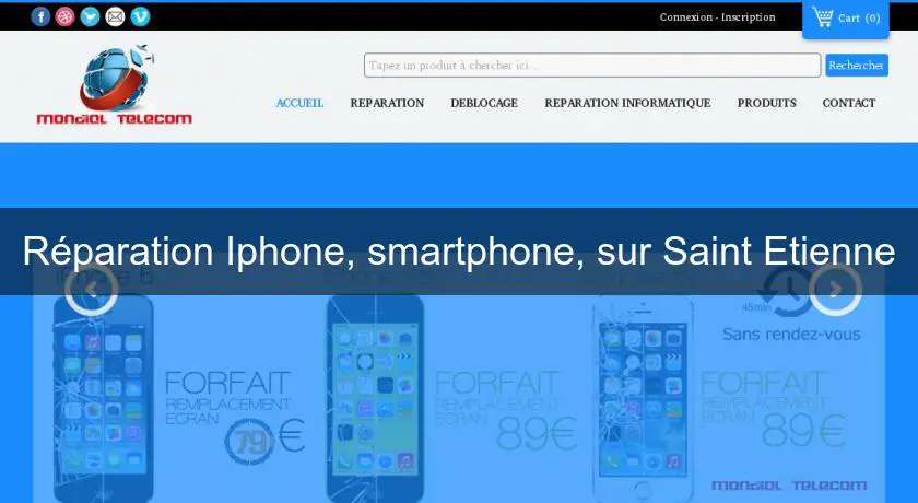 Réparation Iphone, smartphone, sur Saint Etienne