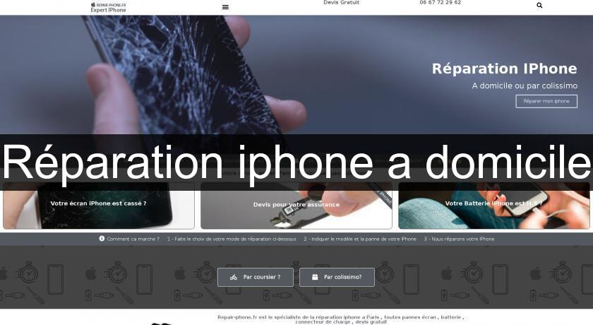 Réparation iphone a domicile
