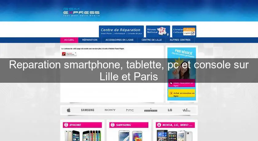 Reparation smartphone, tablette, pc et console sur Lille et Paris