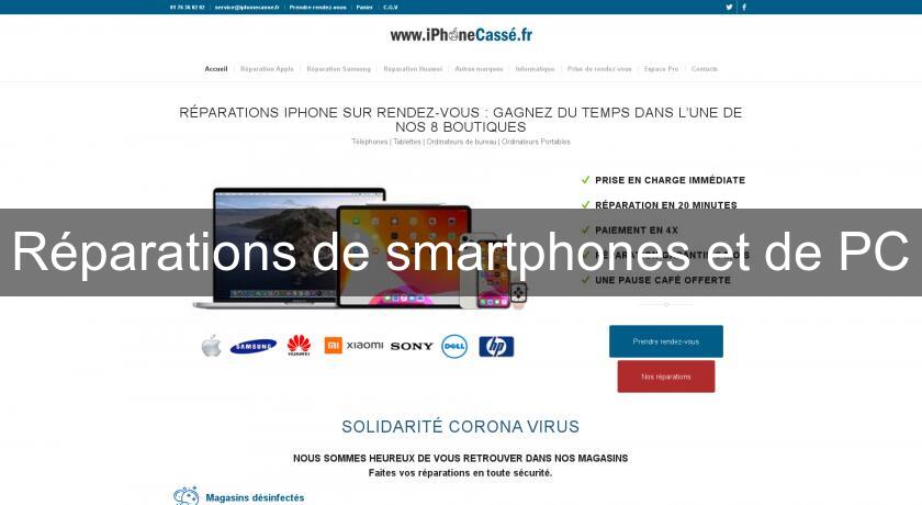 Réparations de smartphones et de PC