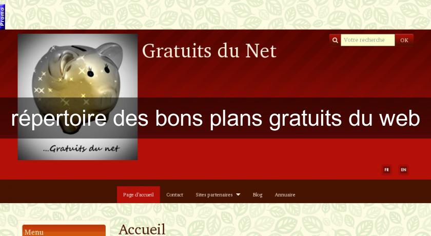 répertoire des bons plans gratuits du web