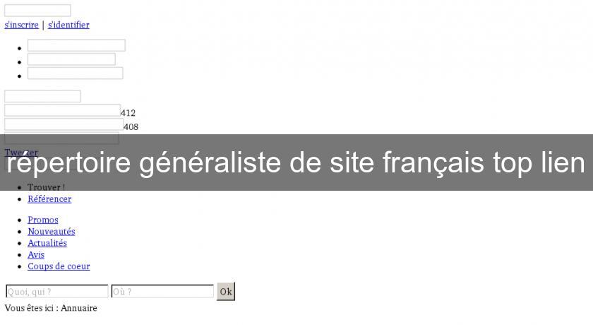 répertoire généraliste de site français top lien