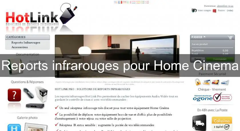 Reports infrarouges pour Home Cinema