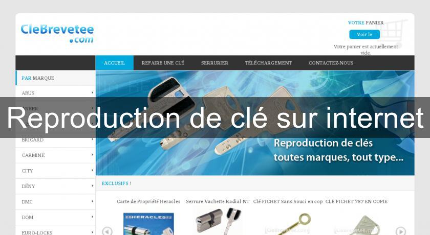 Reproduction de clé sur internet Reproduction de clé sur internet