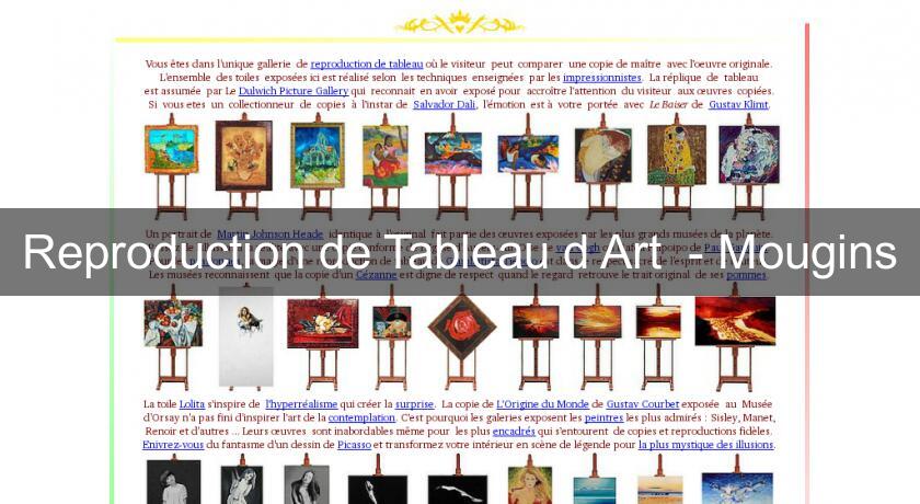 Reproduction de Tableau d'Art - Mougins Reproduction de Tableau d'Art - Mougins