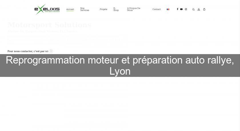 Reprogrammation moteur et préparation auto rallye, Lyon