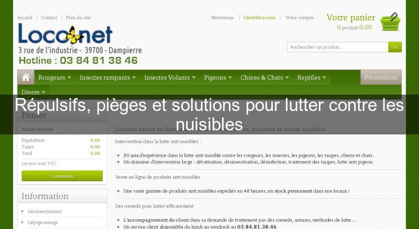 Répulsifs, pièges et solutions pour lutter contre les nuisibles Répulsifs, pièges et solutions pour lutter contre les nuisibles