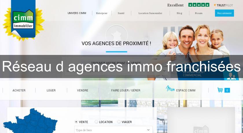 Réseau d'agences immo franchisées