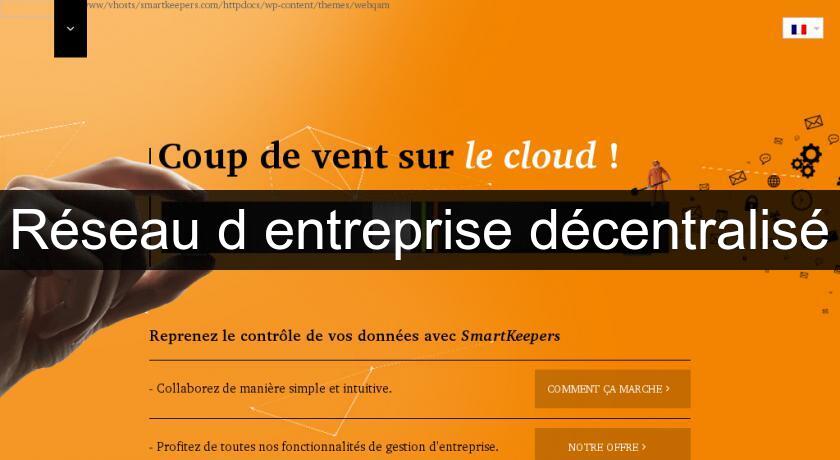 Réseau d'entreprise décentralisé Réseau d'entreprise décentralisé