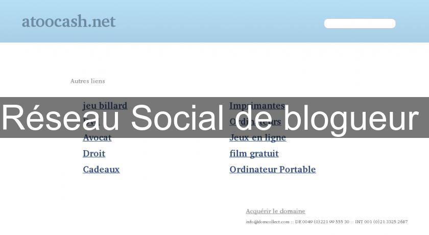 Réseau Social de blogueur 