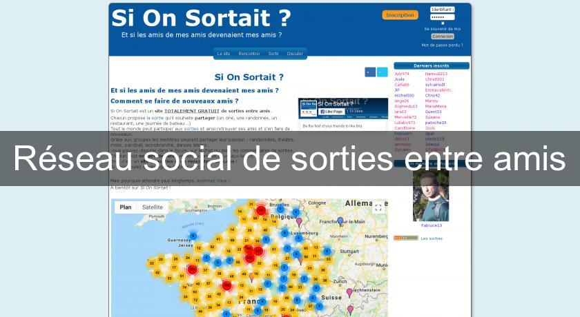 Réseau social de sorties entre amis Réseau social de sorties entre amis