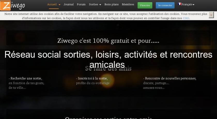 site gratuit des rencontres amicales et sorties entre amis