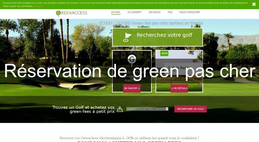 Réservation de green pas cher