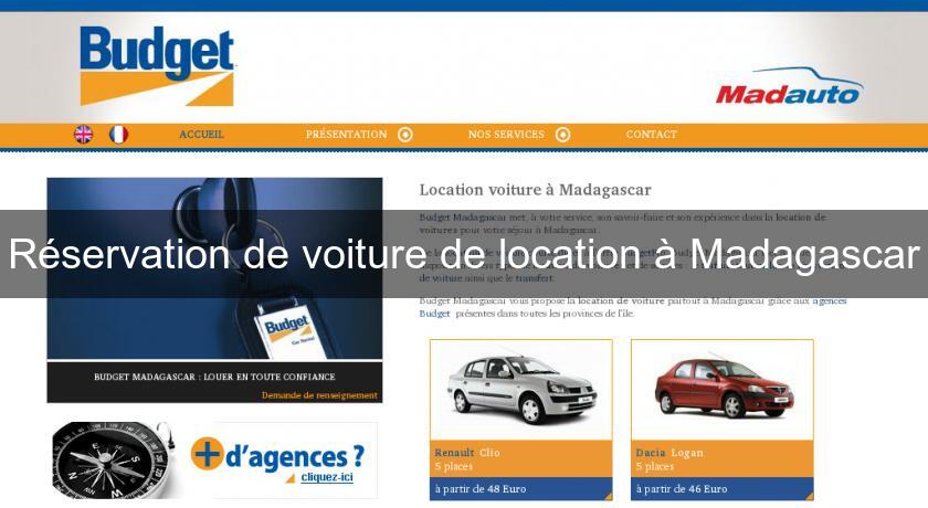 Réservation de voiture de location à Madagascar Réservation de voiture de location à Madagascar