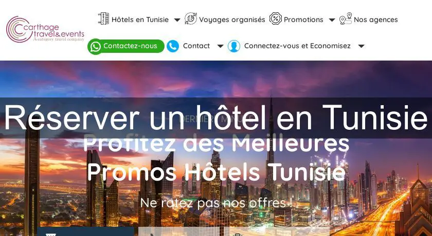 Réserver un hôtel en Tunisie