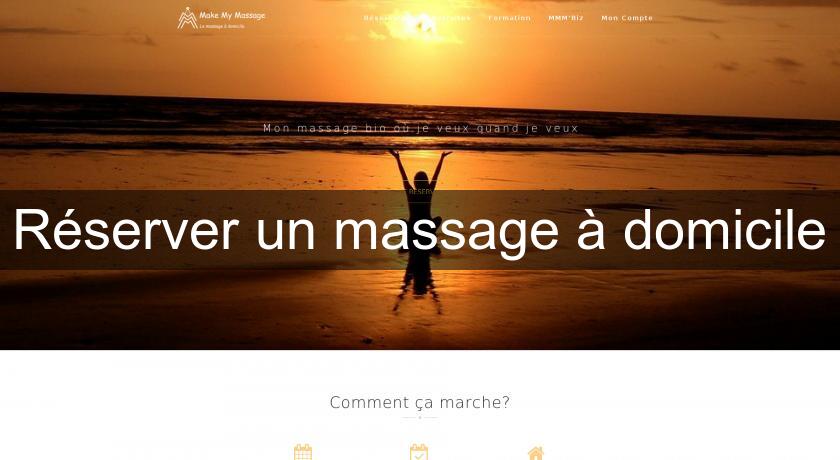 Réserver un massage à domicile