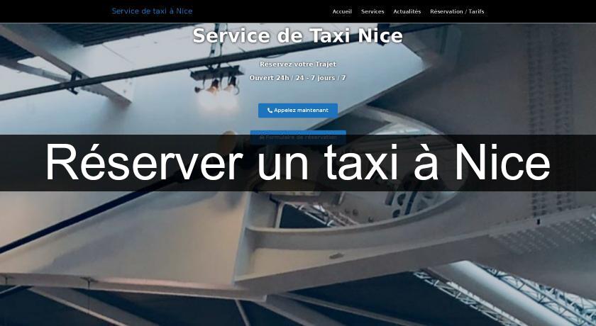 Réserver un taxi à Nice Réserver un taxi à Nice