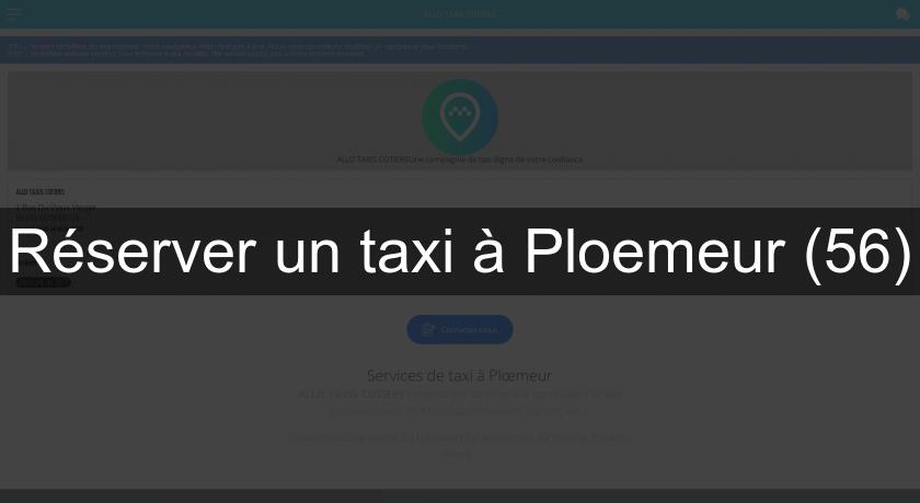 Réserver un taxi à Ploemeur (56)