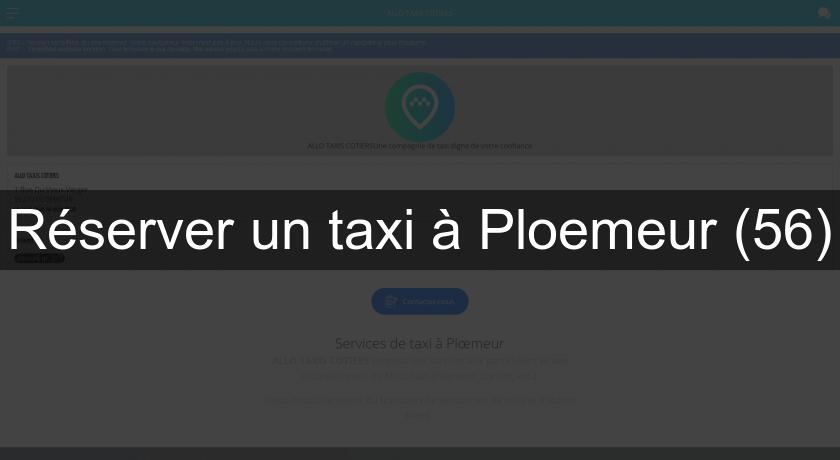 Réserver un taxi à Ploemeur (56) Réserver un taxi à Ploemeur (56)