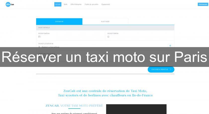 Réserver un taxi moto sur Paris