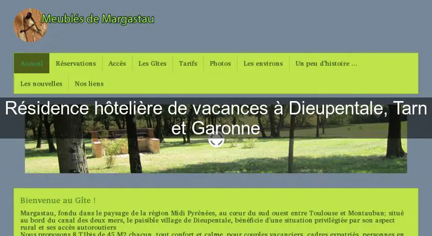 Résidence hôtelière de vacances à Dieupentale, Tarn et Garonne
