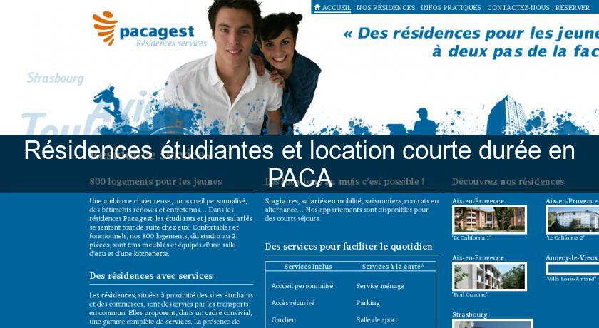 Résidences étudiantes et location courte durée en PACA Résidences étudiantes et location courte durée en PACA