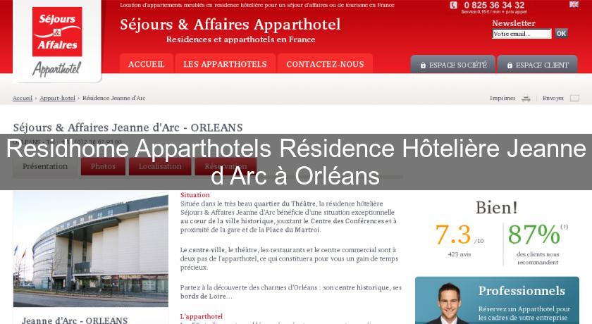 Residhome Apparthotels Résidence Hôtelière Jeanne d'Arc à Orléans Residhome Apparthotels Résidence Hôtelière Jeanne d'Arc à Orléans