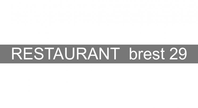 RESTAURANT  brest 29