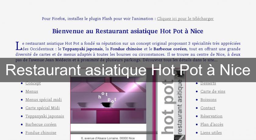 Restaurant asiatique Hot Pot à Nice Restaurant asiatique Hot Pot à Nice