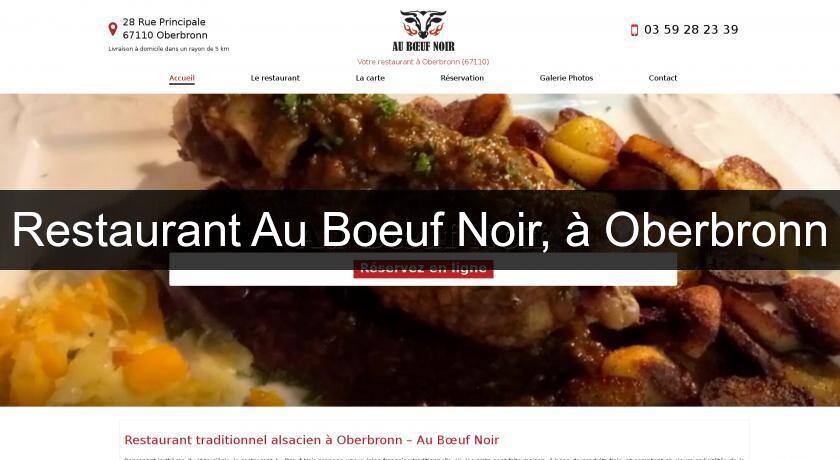 Restaurant Au Boeuf Noir, à Oberbronn Restaurant Au Boeuf Noir, à Oberbronn