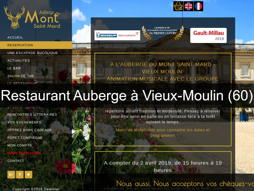 Restaurant Auberge à Vieux-Moulin (60) Restaurant Auberge à Vieux-Moulin (60)