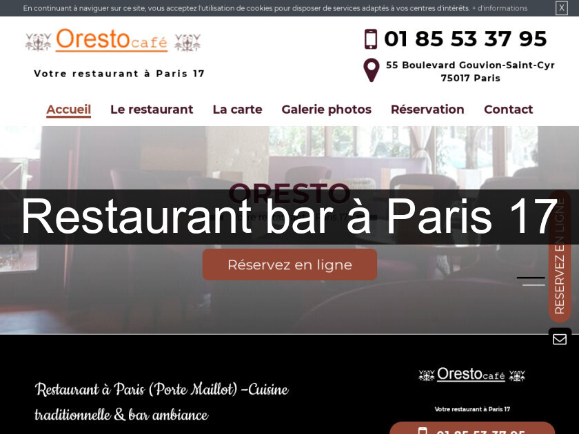 Restaurant bar à Paris 17