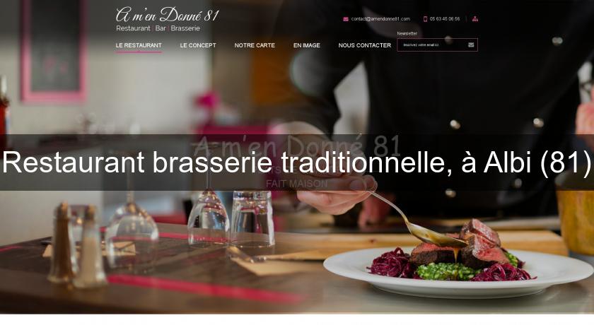 Restaurant brasserie traditionnelle, à Albi (81)