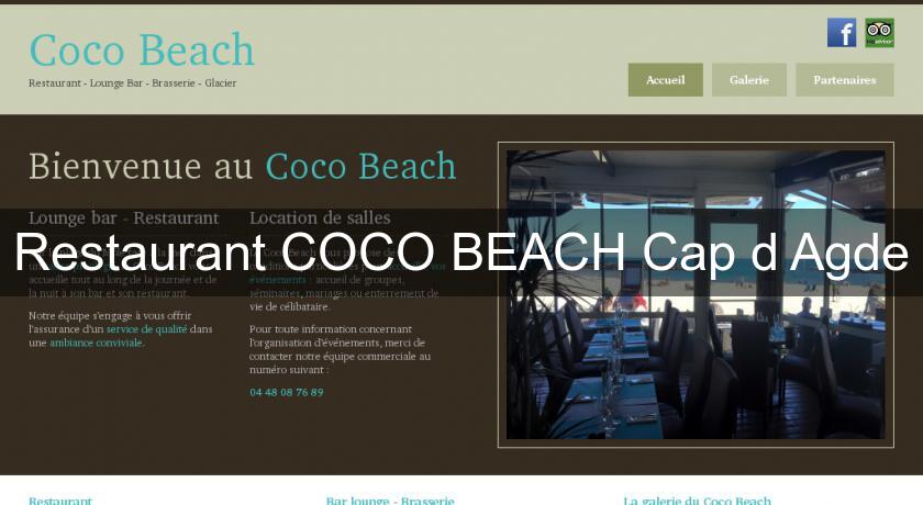 Restaurant COCO BEACH Cap d'Agde