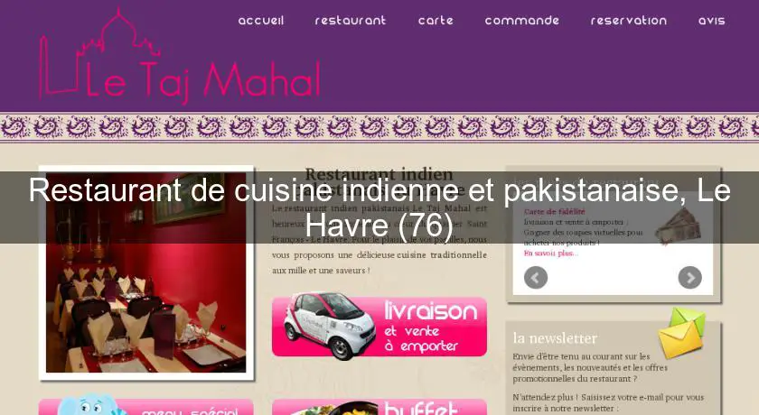 Restaurant de cuisine indienne et pakistanaise, Le Havre (76)