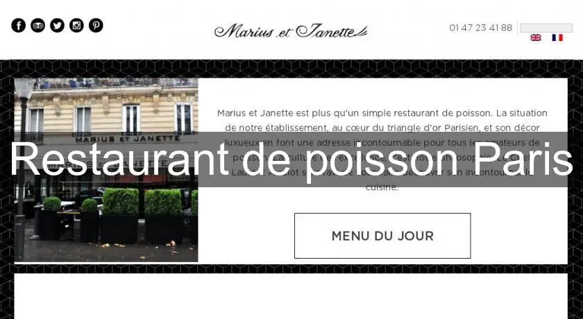 Restaurant de poisson Paris