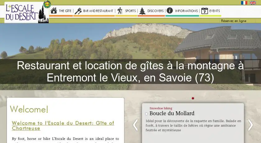 Restaurant et location de gîtes à la montagne à Entremont le Vieux, en Savoie (73)