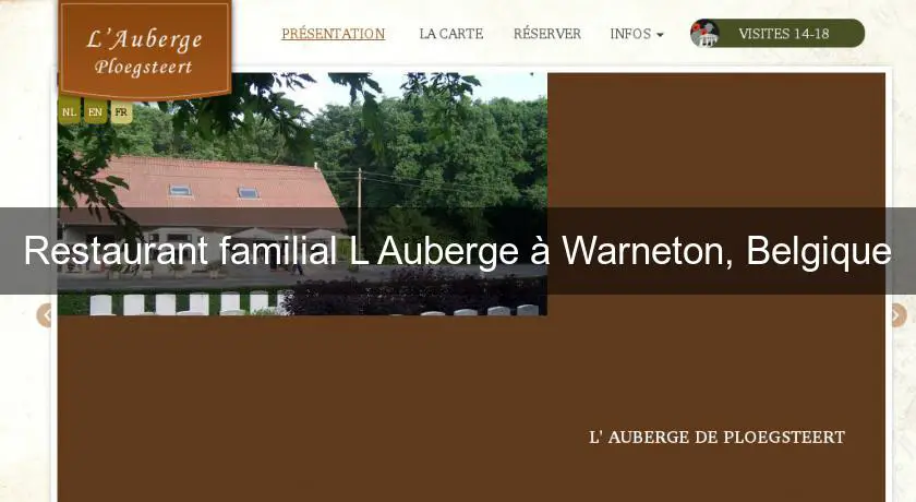 Restaurant familial L'Auberge à Warneton, Belgique