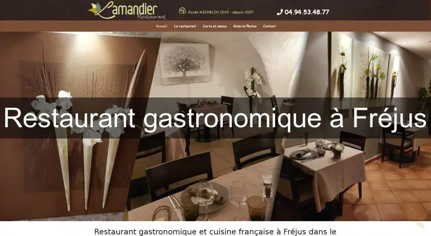 Restaurant gastronomique à Fréjus