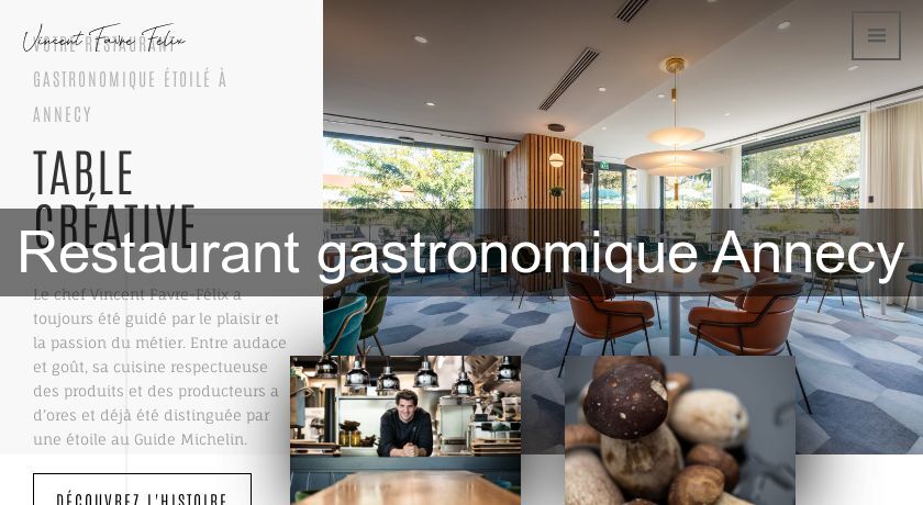 Restaurant gastronomique Annecy