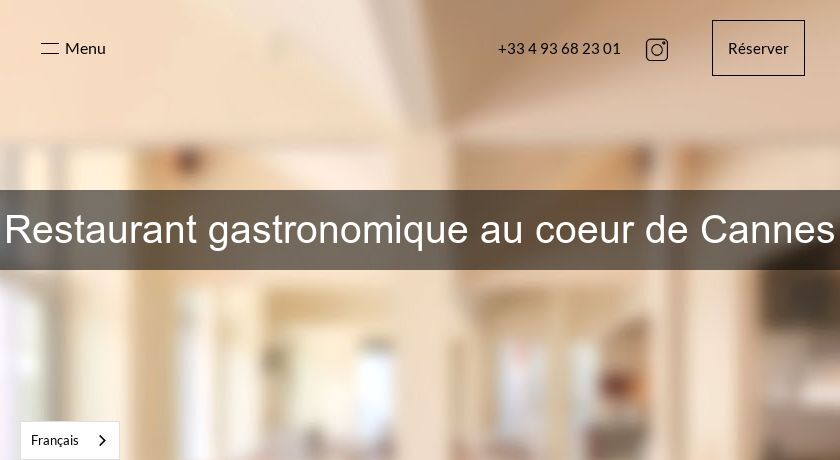 Restaurant gastronomique au coeur de Cannes Restaurant gastronomique au coeur de Cannes