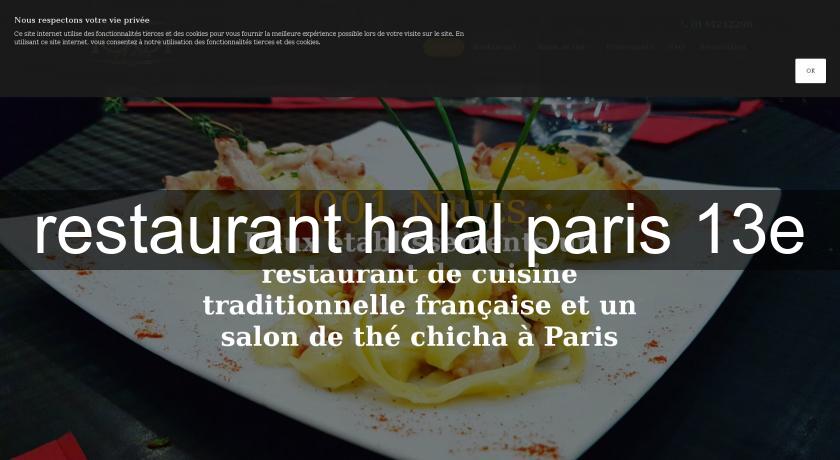 restaurant halal paris 13e Restaurant Paris