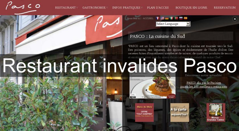 Restaurant invalides Pasco Restaurant invalides Pasco