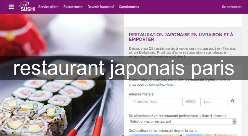 restaurant japonais paris restaurant japonais paris