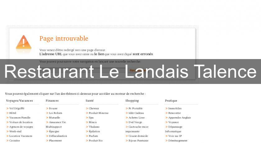 Restaurant Le Landais Talence