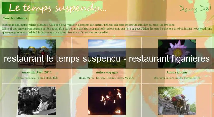 restaurant le temps suspendu - restaurant figanieres