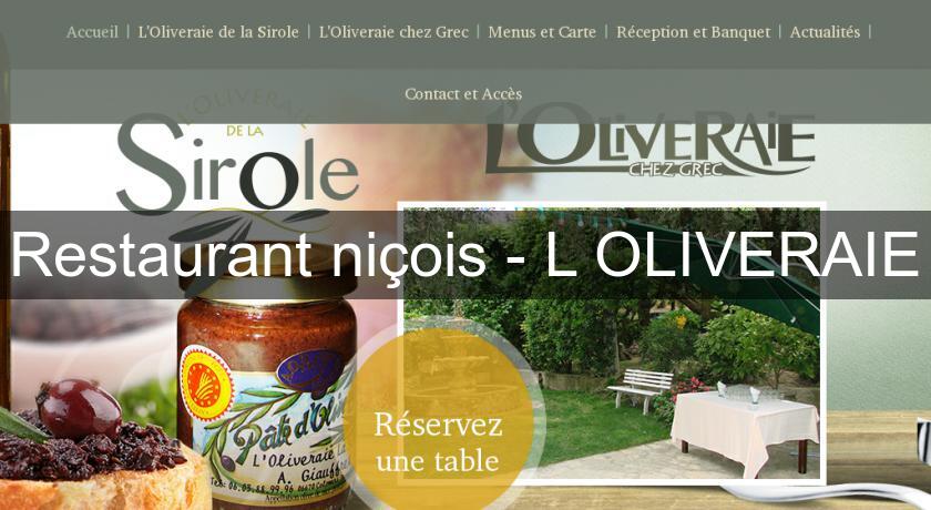Restaurant niçois - L'OLIVERAIE Restaurant niçois - L'OLIVERAIE